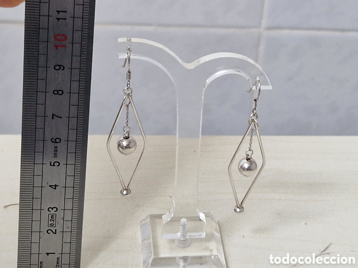 Joyeria: BONITOS PENDIENTES LARGOS EN PLATA DE LEY - Foto 8