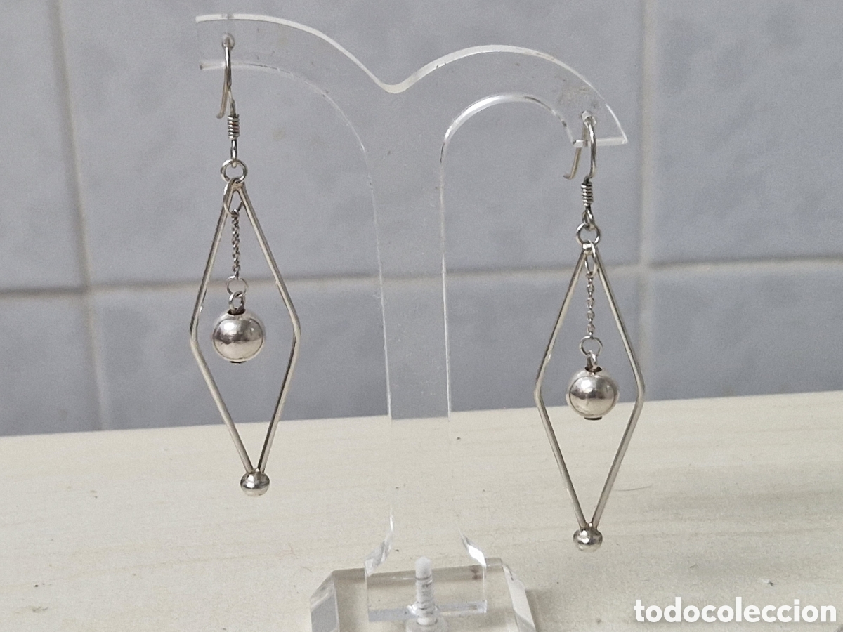 Joyeria: BONITOS PENDIENTES LARGOS EN PLATA DE LEY - Foto 1