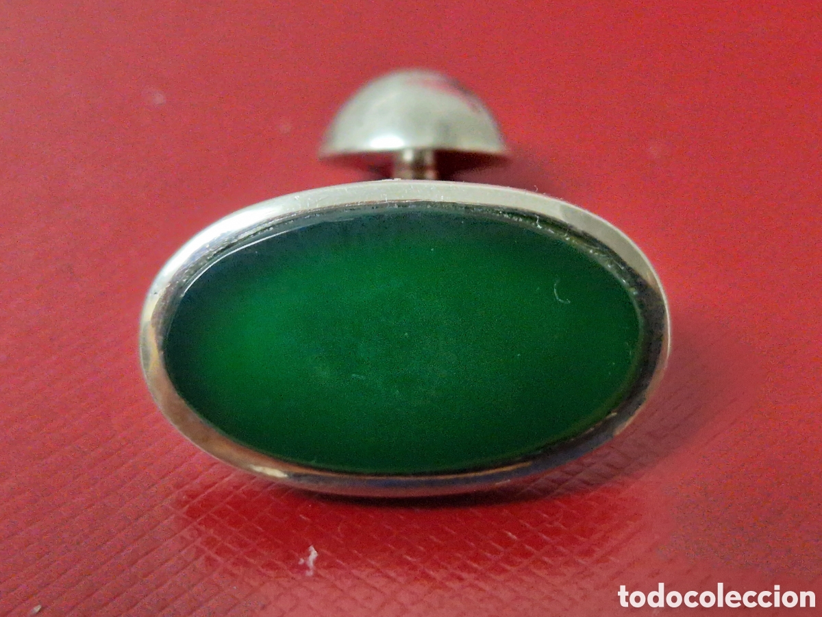 Joyeria: PIERCING DE PLATA Y AGATA VERDE - Foto 2
