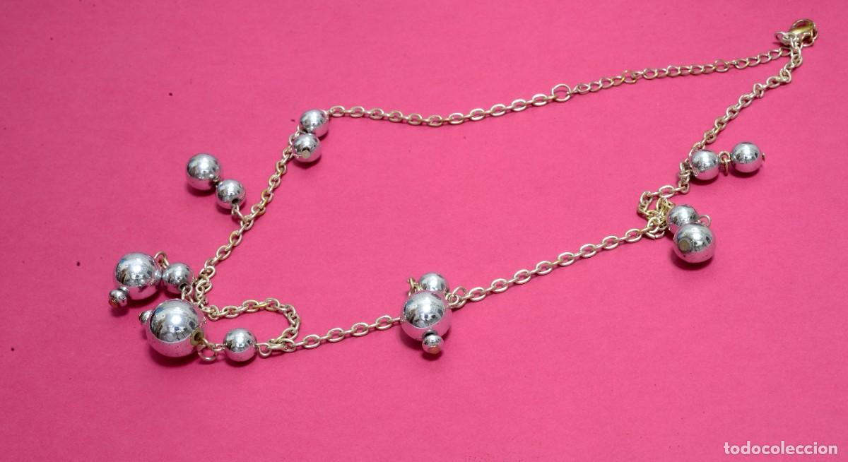 Joyeria: COLLAR PLATEADO CON BOLAS, VINTAGE - Foto 2