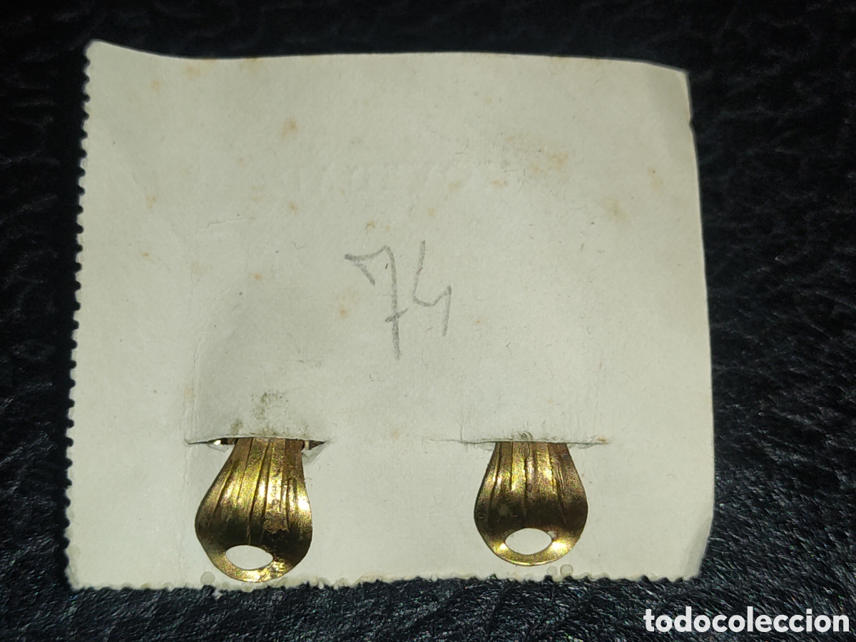 Joyeria: Pendientes de cristal azul celeste.A&ntilde;os 30. *74* - Foto 4