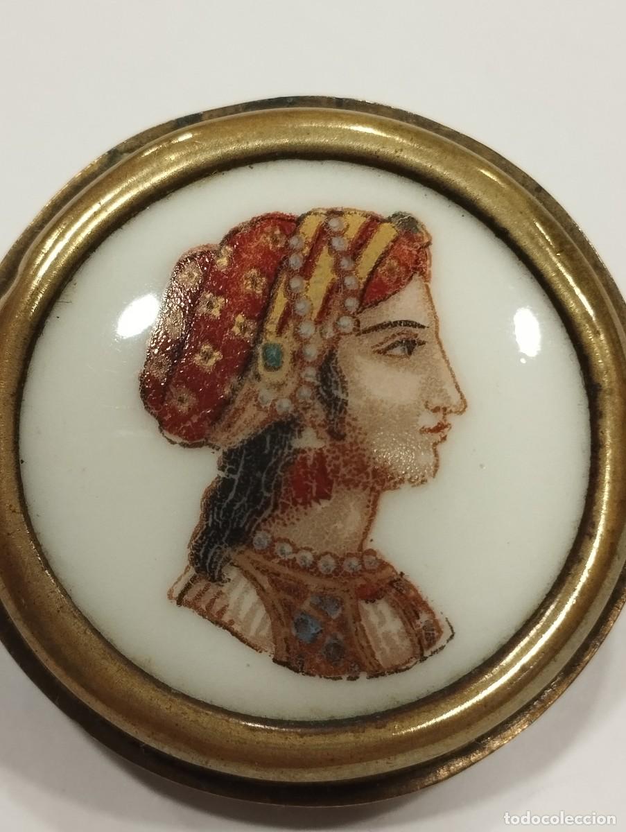 Joyeria: BROCHE ANTIGUO PINTADO A MANO - Foto 2