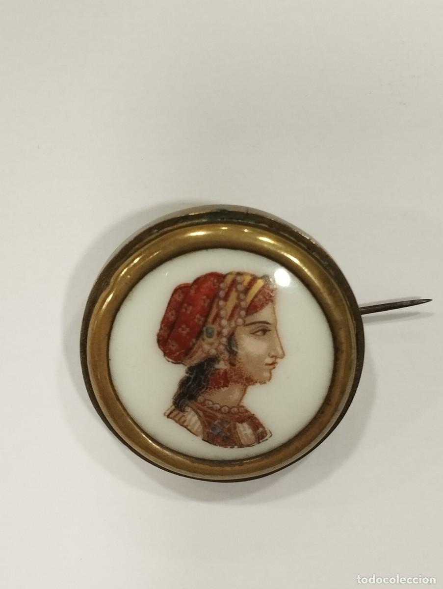 Joyeria: BROCHE ANTIGUO PINTADO A MANO - Foto 1