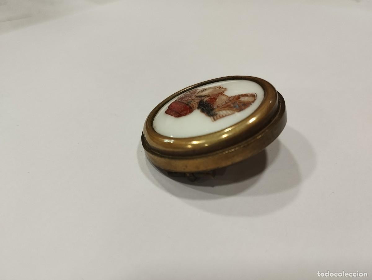 Joyeria: BROCHE ANTIGUO PINTADO A MANO - Foto 4