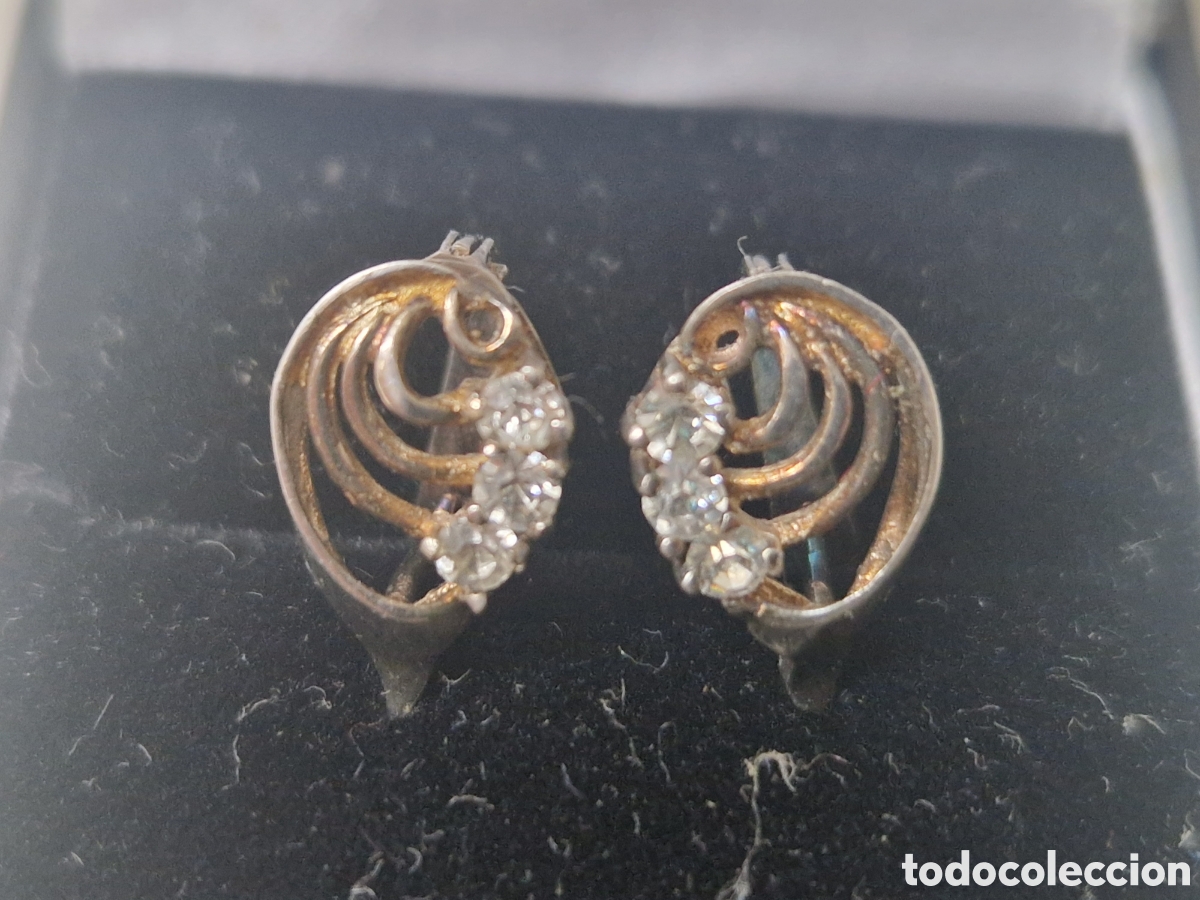 Joyeria: PENDIENTES PLATA DORADA CON CIRCONITAS - Foto 2