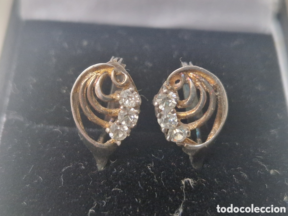 Joyeria: PENDIENTES PLATA DORADA CON CIRCONITAS - Foto 3