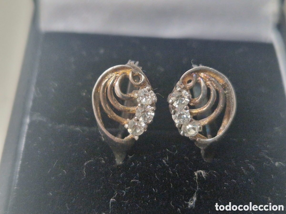 Joyeria: PENDIENTES PLATA DORADA CON CIRCONITAS - Foto 4