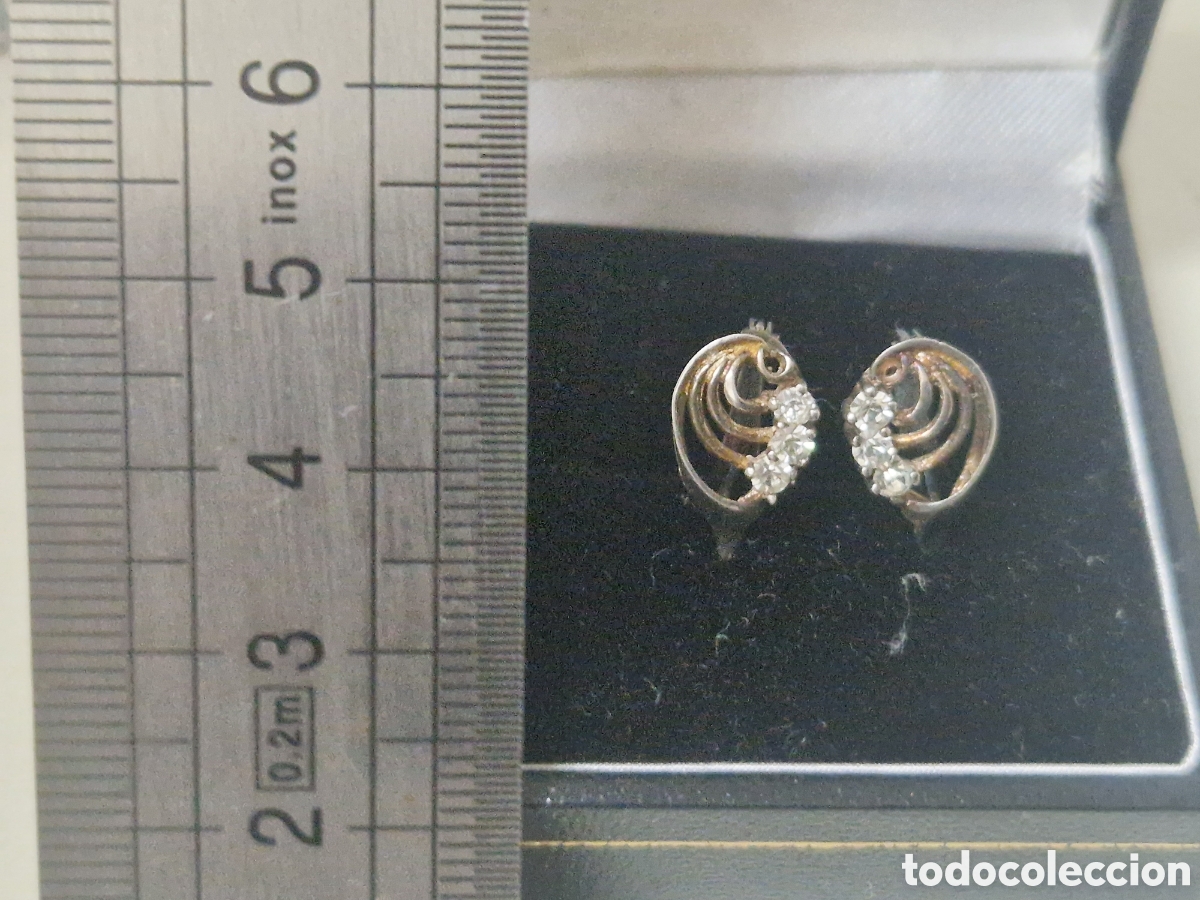 Joyeria: PENDIENTES PLATA DORADA CON CIRCONITAS - Foto 5