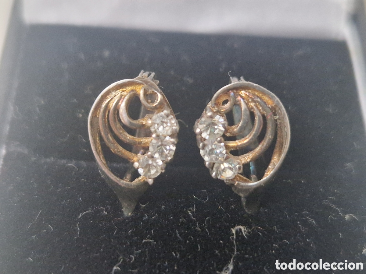 Joyeria: PENDIENTES PLATA DORADA CON CIRCONITAS - Foto 6