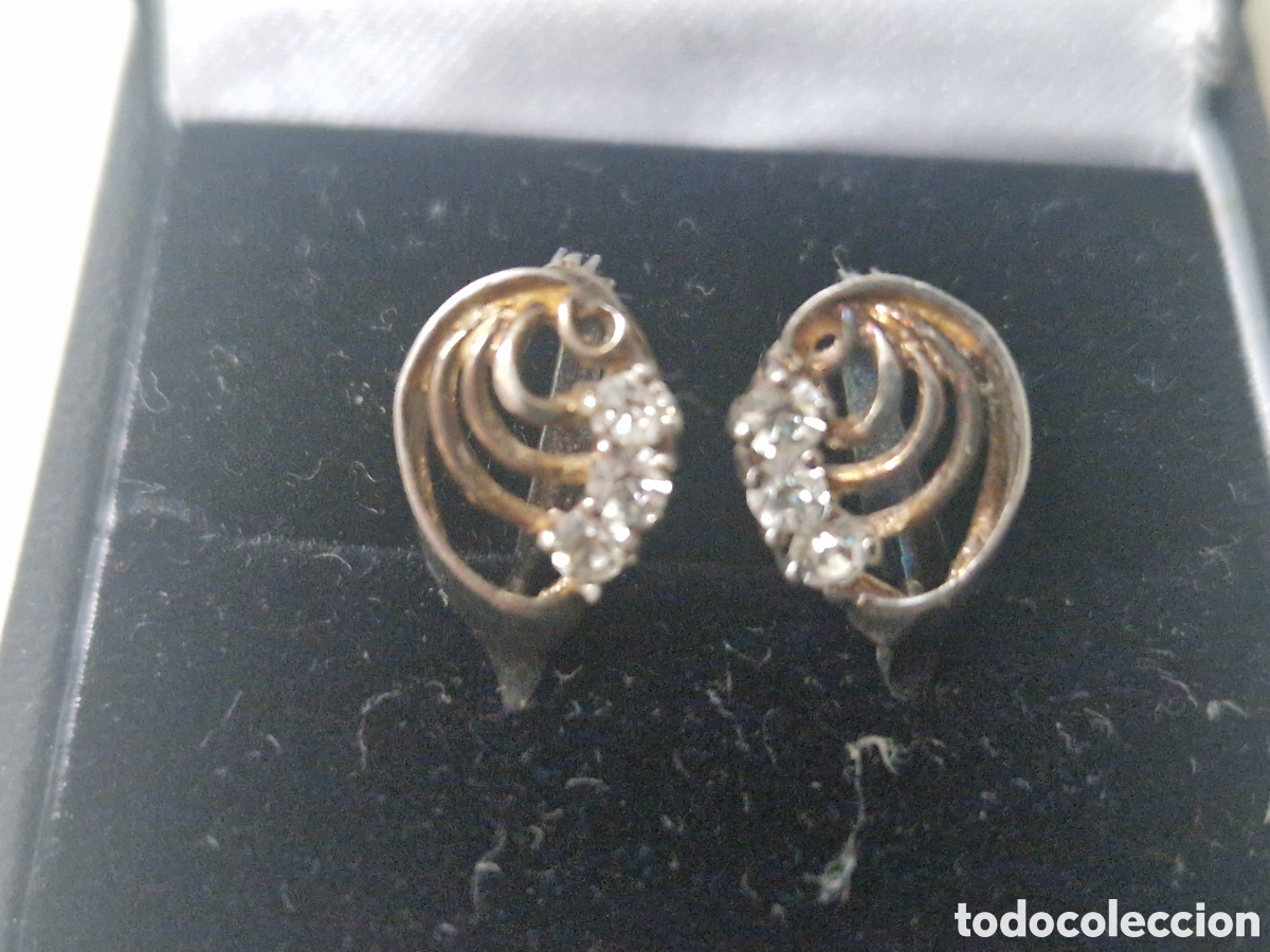 Joyeria: PENDIENTES PLATA DORADA CON CIRCONITAS - Foto 7