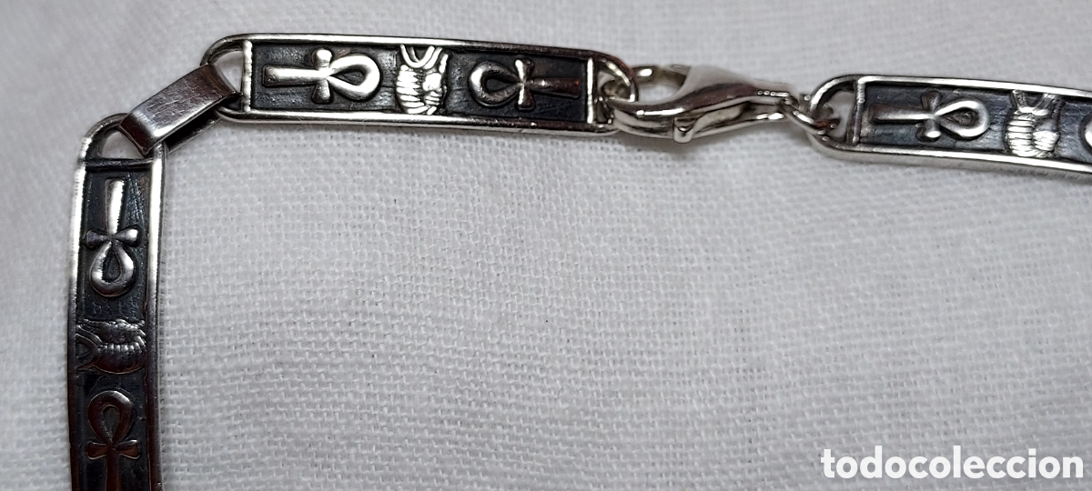 Joyeria: PULSERA DE PLATA CON SIMBOLOS EGIPCIOS - Foto 7