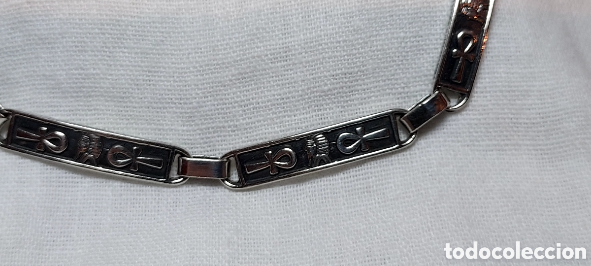 Joyeria: PULSERA DE PLATA CON SIMBOLOS EGIPCIOS - Foto 8