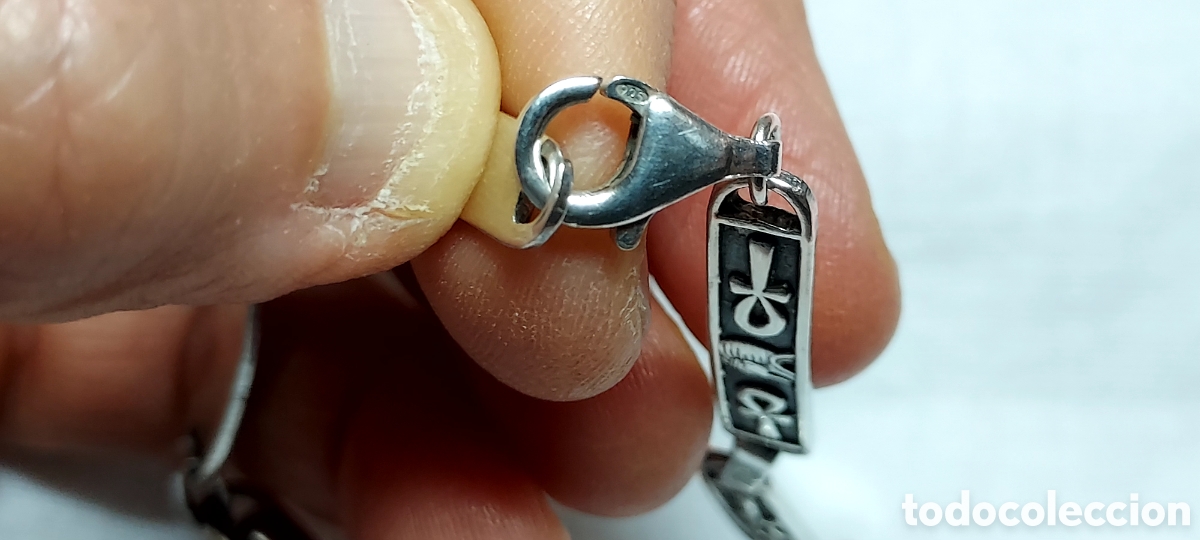 Joyeria: PULSERA DE PLATA CON SIMBOLOS EGIPCIOS - Foto 10