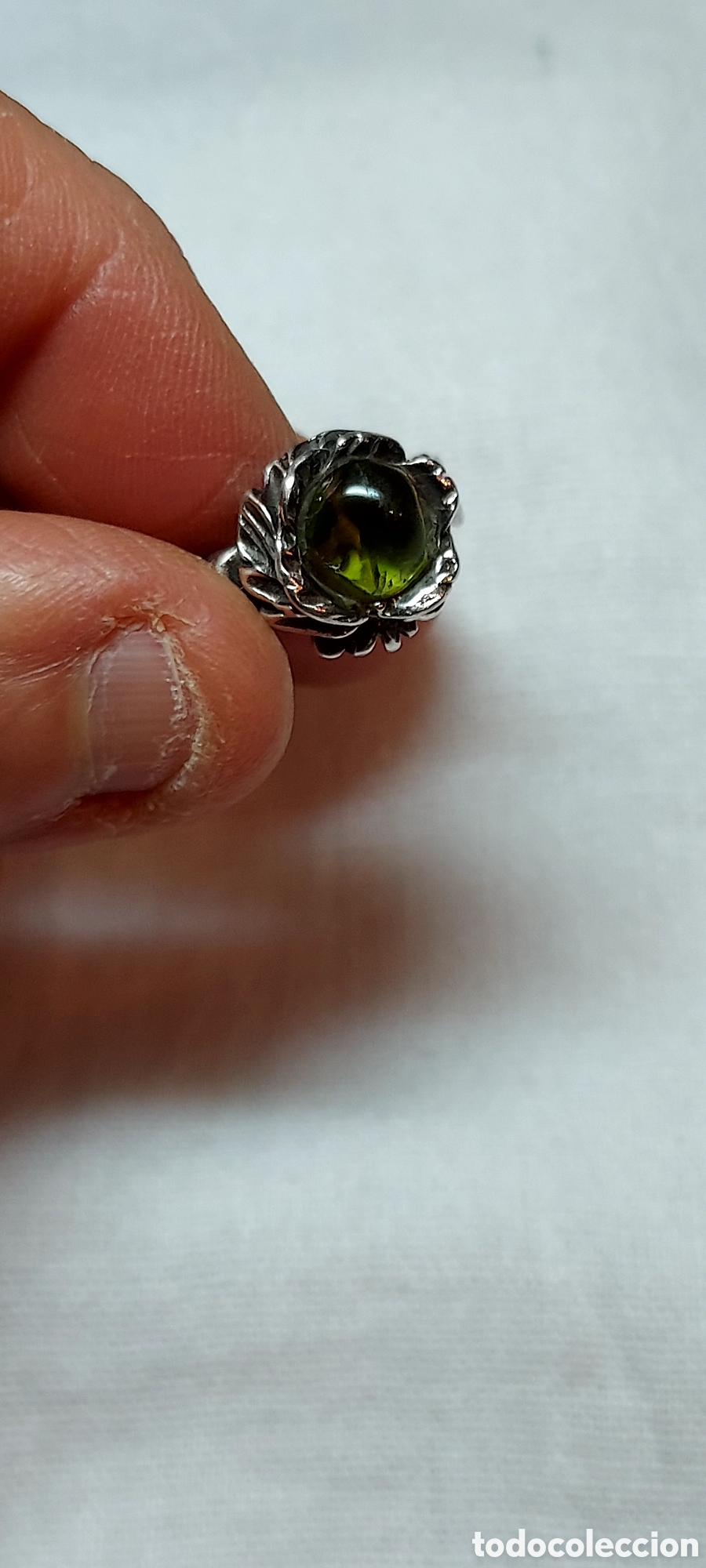 Joyeria: ANILLO DE PLATA CON CRISTAL VERDE - Foto 4