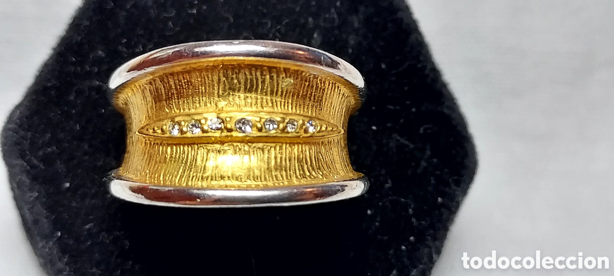 Joyeria: ANILLO DE PLATA Y PLATA DORADA 925 - Foto 2