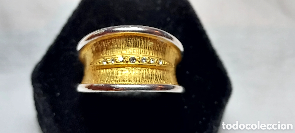 Joyeria: ANILLO DE PLATA Y PLATA DORADA 925 - Foto 3