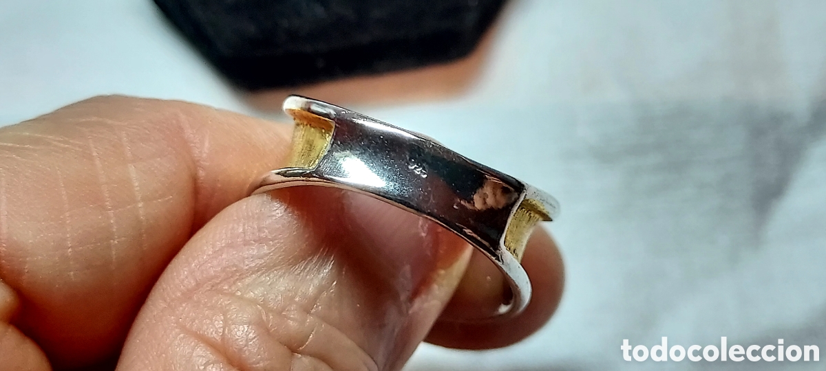 Joyeria: ANILLO DE PLATA Y PLATA DORADA 925 - Foto 5