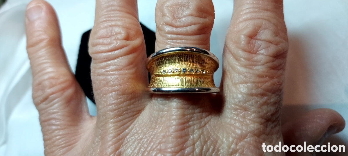 Joyeria: ANILLO DE PLATA Y PLATA DORADA 925 - Foto 8