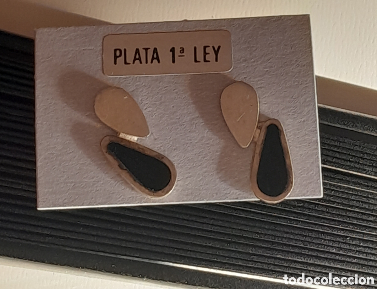 Joyeria: PENDIENTES DE PLATA DE LOS 60. - Foto 1
