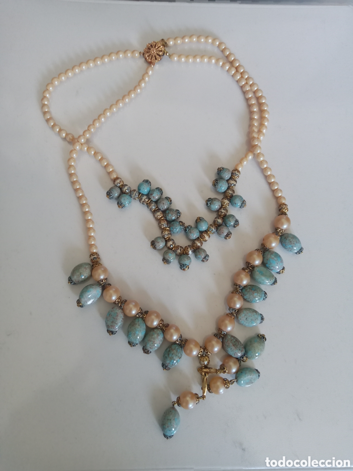 Joyeria: Conjunto vintage de piedras semipreciosas - Foto 1
