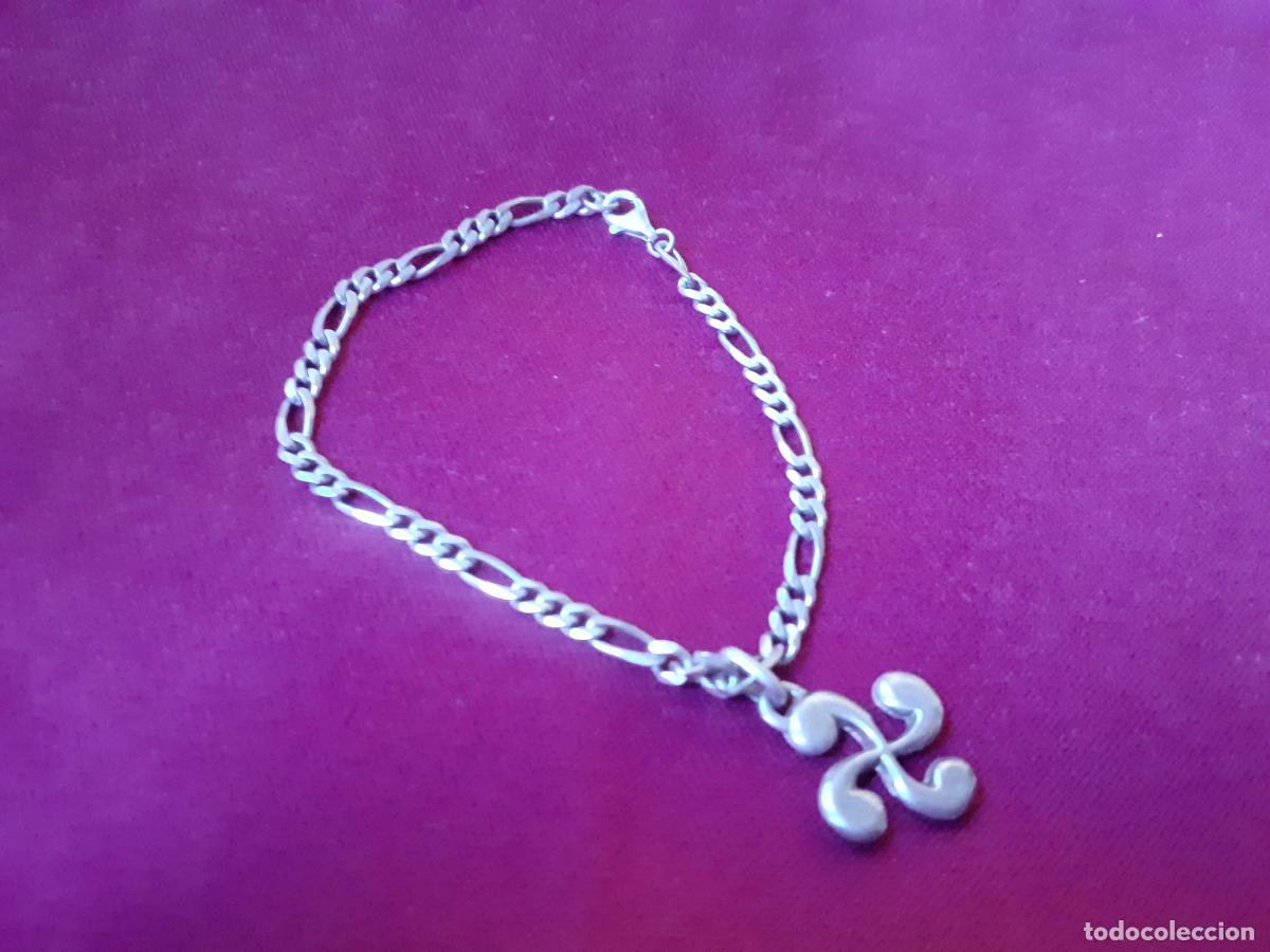 Joyeria: pulsera de plata con colgante - Foto 2