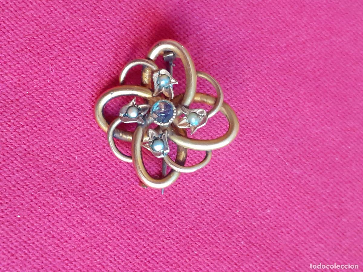Joyeria: Broche antiguo dorado - Foto 4