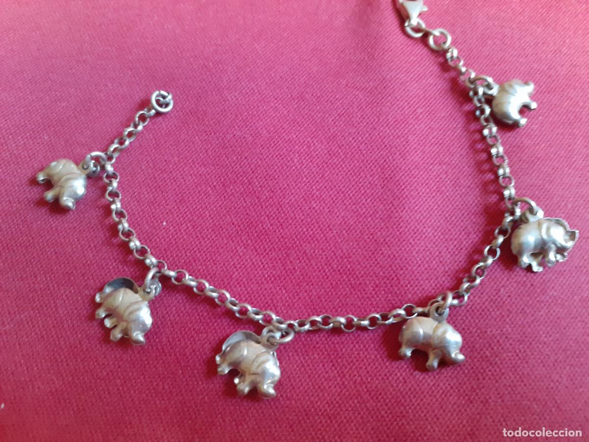 Joyeria: Pulsera plata elefantes - Foto 3