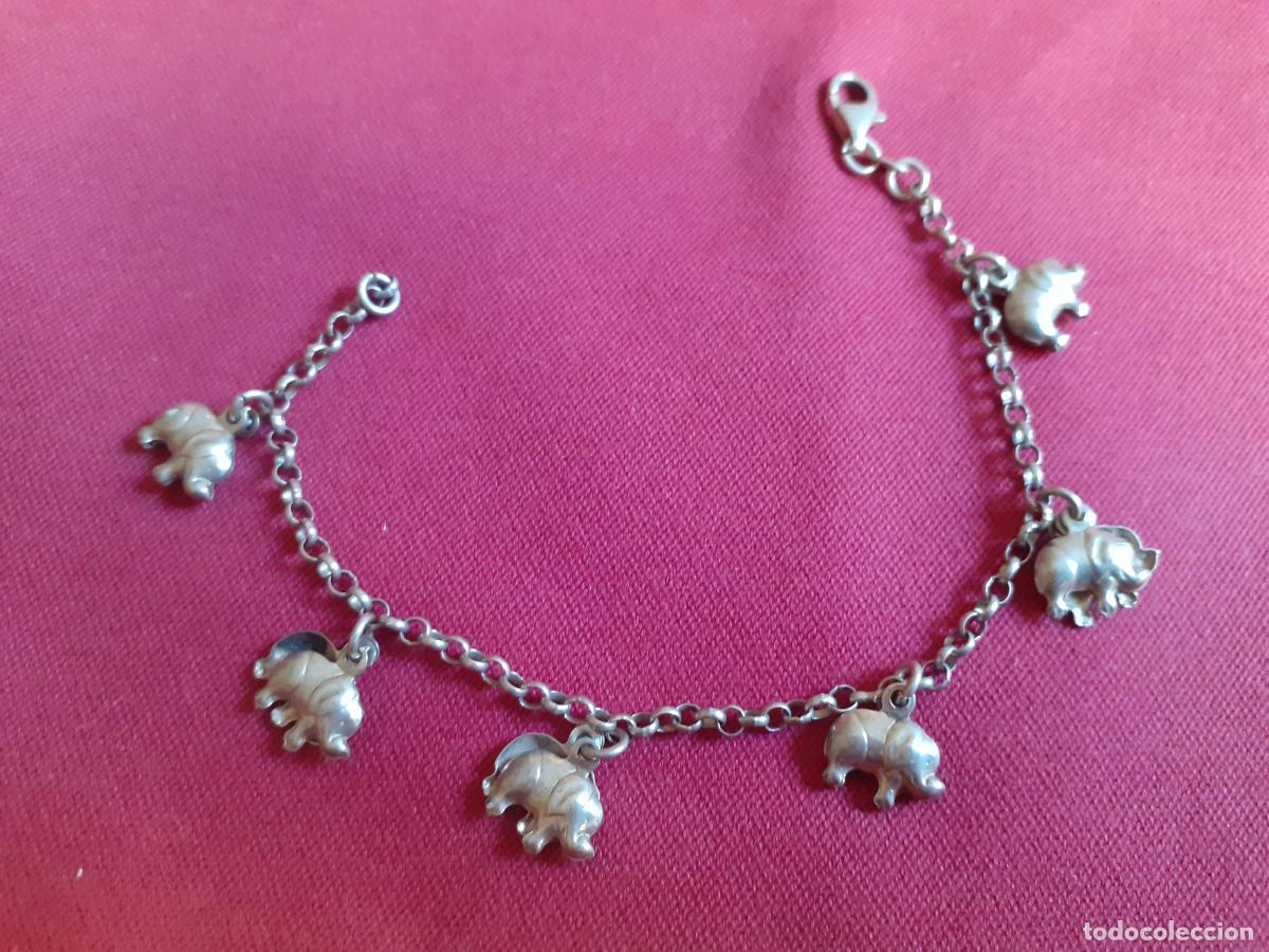 Joyeria: Pulsera plata elefantes - Foto 4