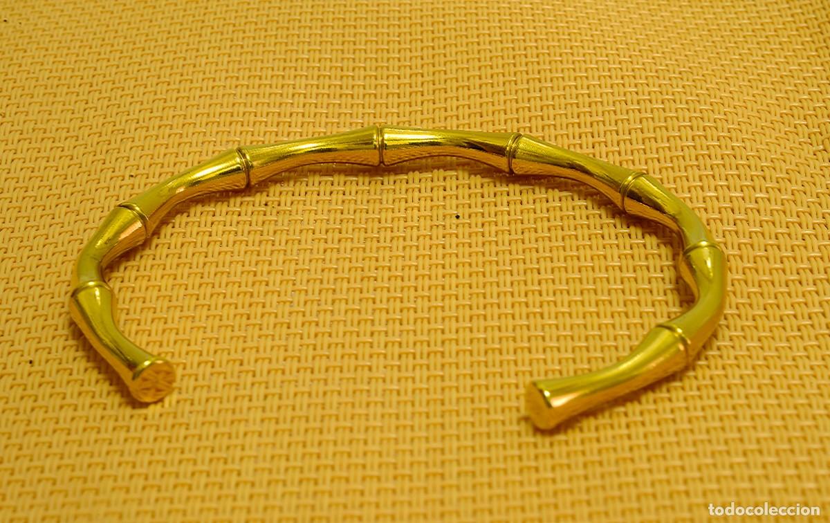 Joyeria: ORIGINAL PULSERA ABIERTA DORADA, COMO NUEVA - Foto 2