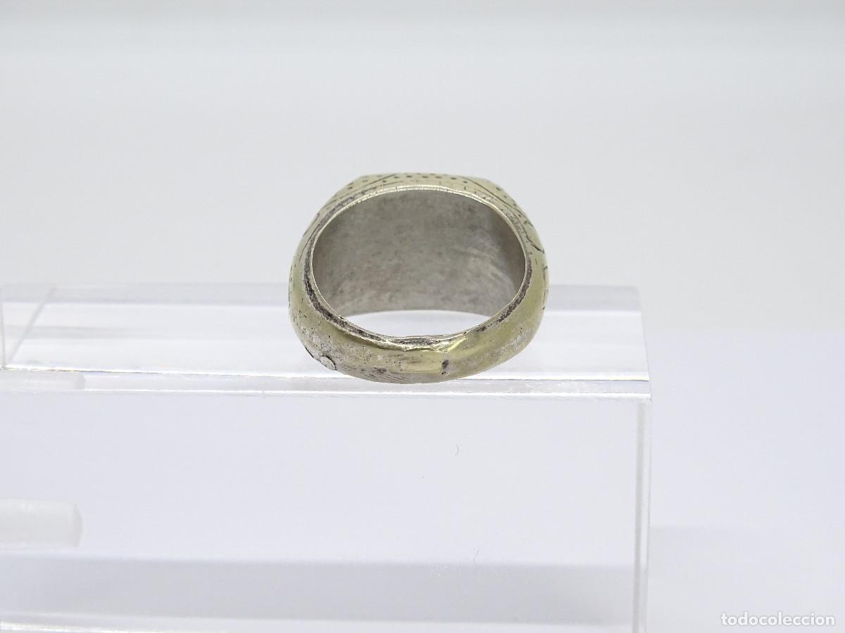 Joyeria: Anillo vintage con cabuj&oacute;n de turquesa, s. XX &ndash; Italia - Foto 13