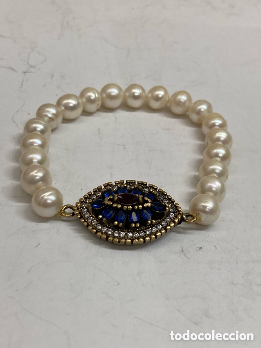 Joyeria: Pulsera DE PERLAS Y CENTRO DE PLATA/ Pul210 - Foto 1