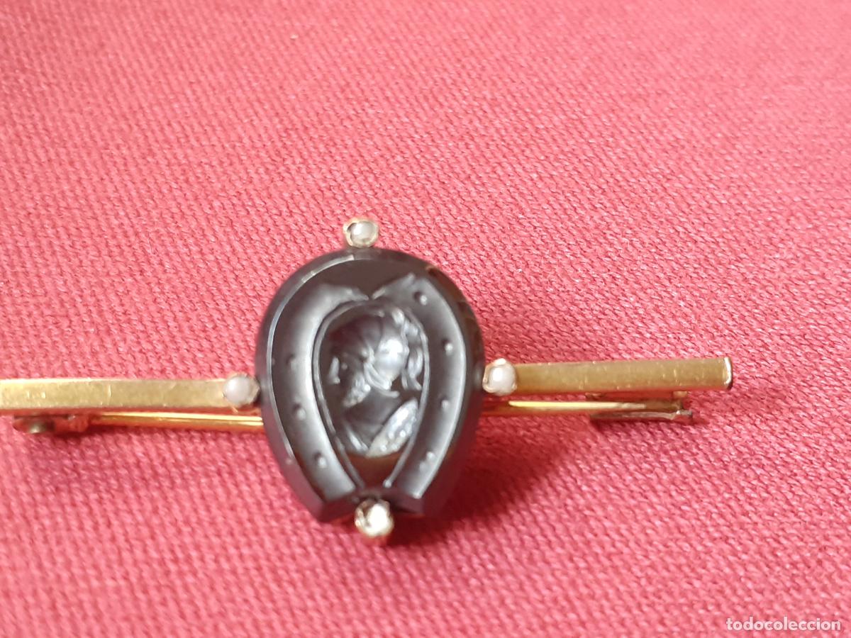 Joyeria: Broche plaque oro,entailla - Foto 2