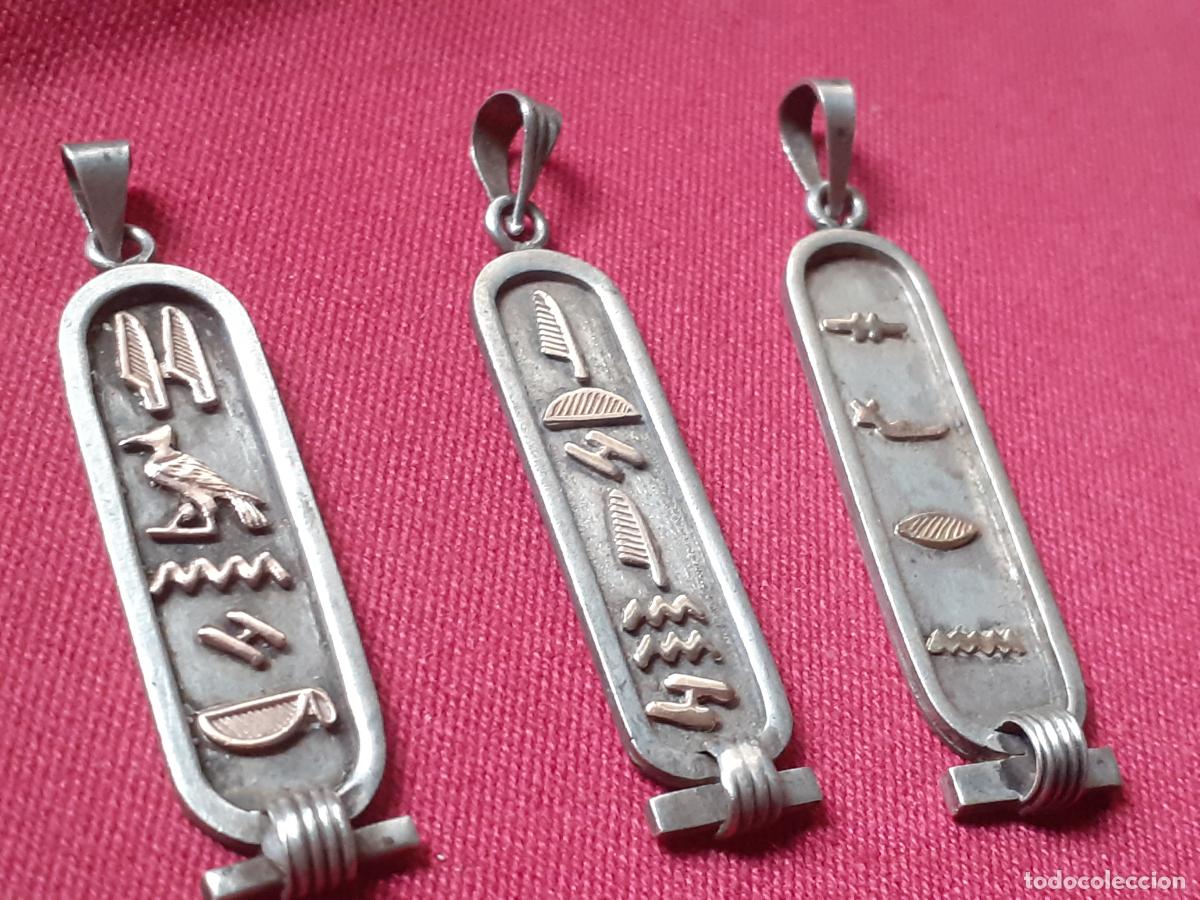 Joyeria: 3 Colgantes egipcios de plata - Foto 2