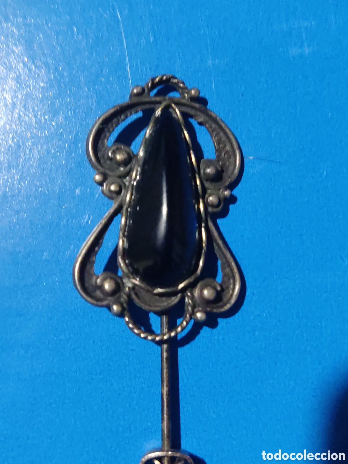 Joyeria: Alfiler de plata y azabache - Foto 2