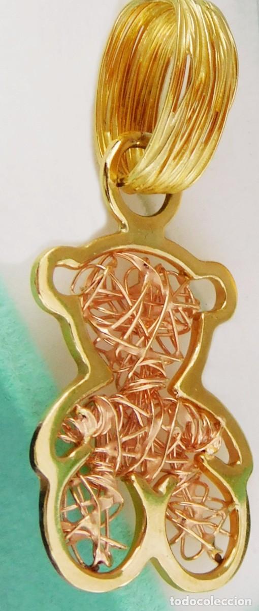 Joyeria: ORO 1&ordf;LEY 18 KILATES 2.8 GRAMOS: COLGANTE GRANDE DE 3.4 CM &middot; JOYER&Iacute;A OSO DE DISE&Ntilde;O ORO BICOLOR 750