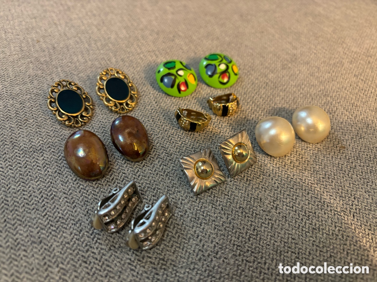 Joyeria: Conjunto 7 pares de pendientes con cierre de pinza - Foto 1