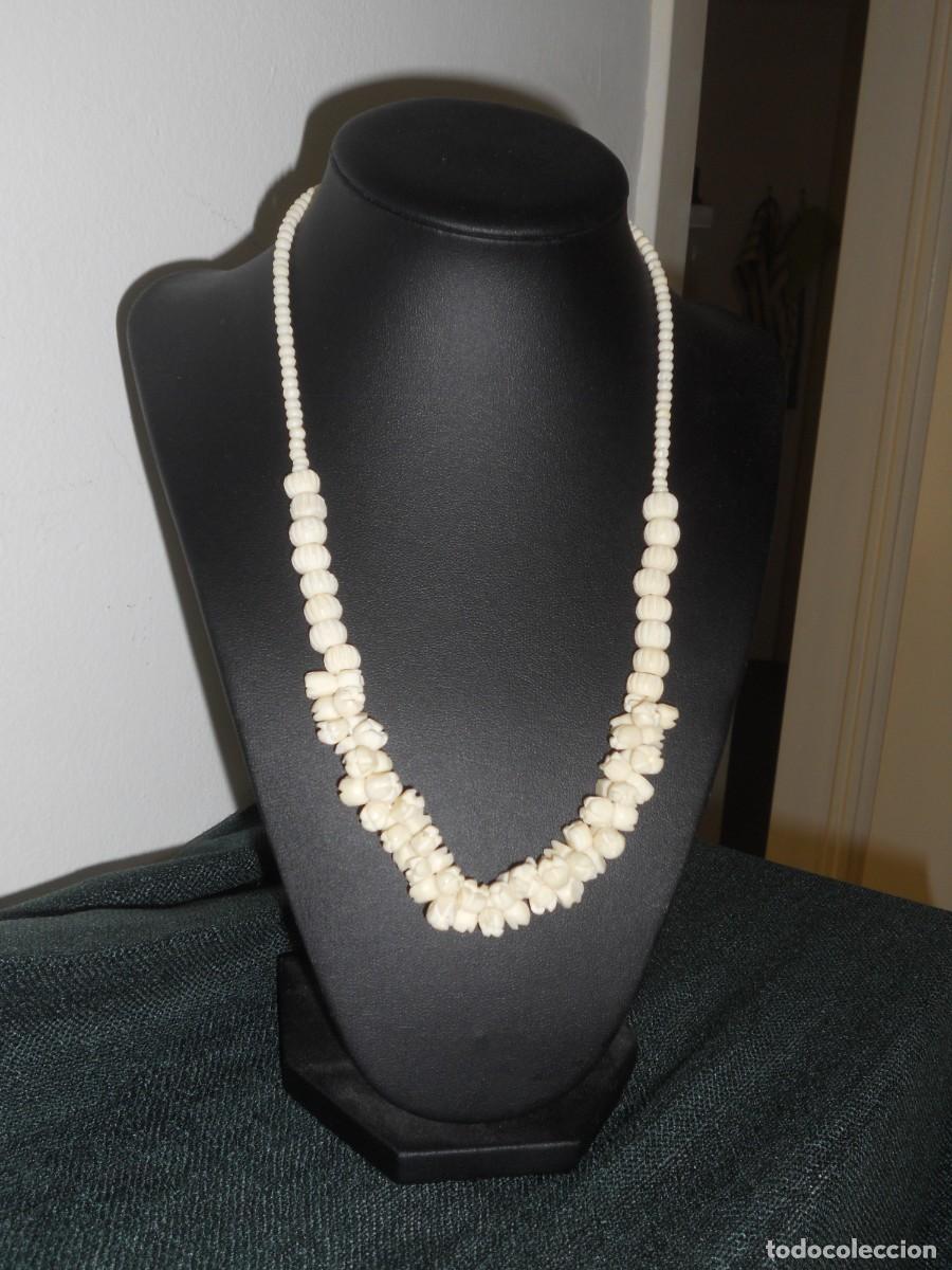Joyeria: ANTIGUO COLLAR DE HUESO DE BUEY - Foto 1