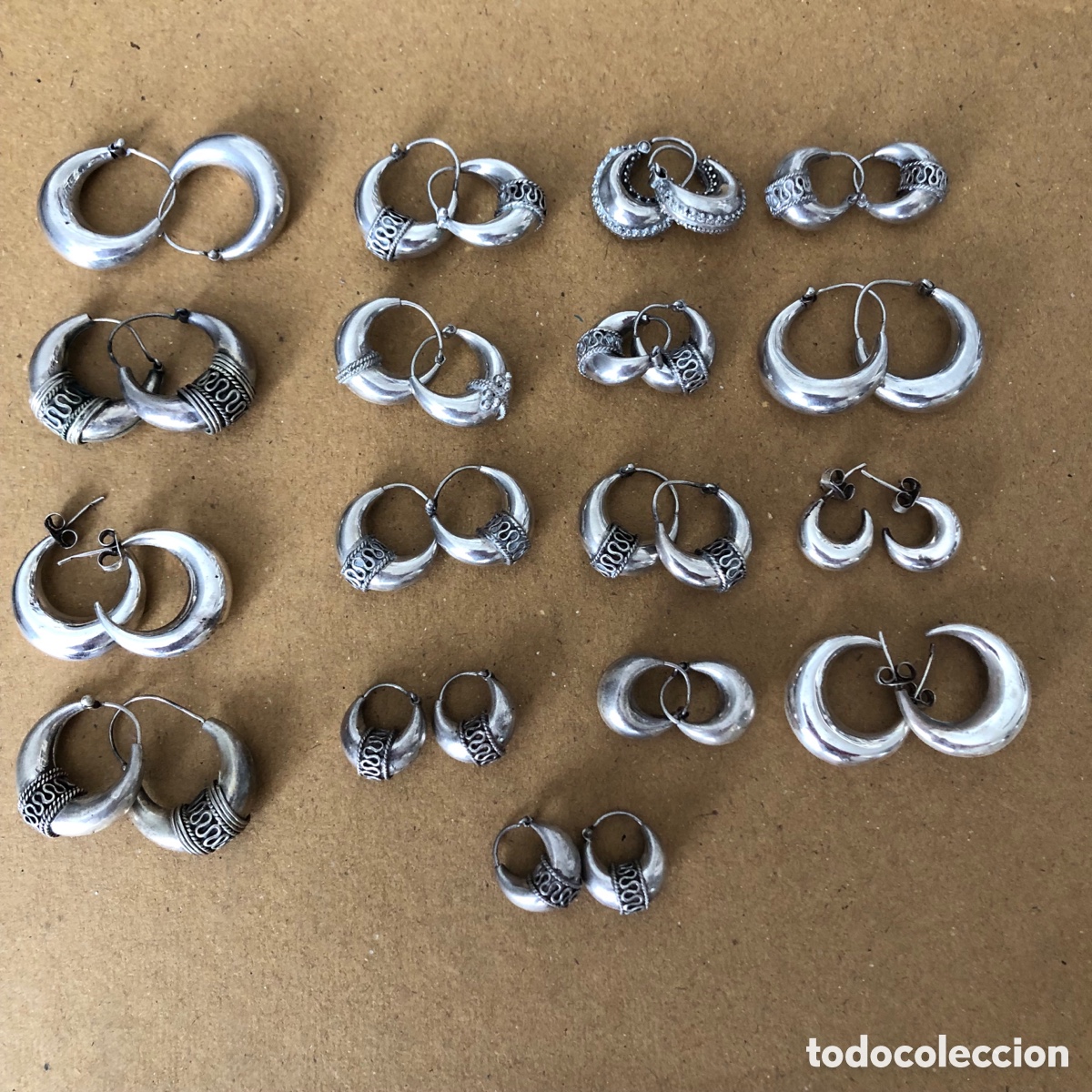 Joyeria: Lote Pendientes de Plata / P&eacute;dientes - Foto 1