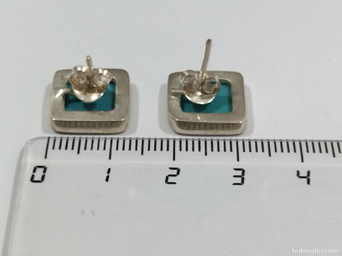 Joyeria: Collar de plata 925 y Turquesa con pendientes a juego. - Foto 8