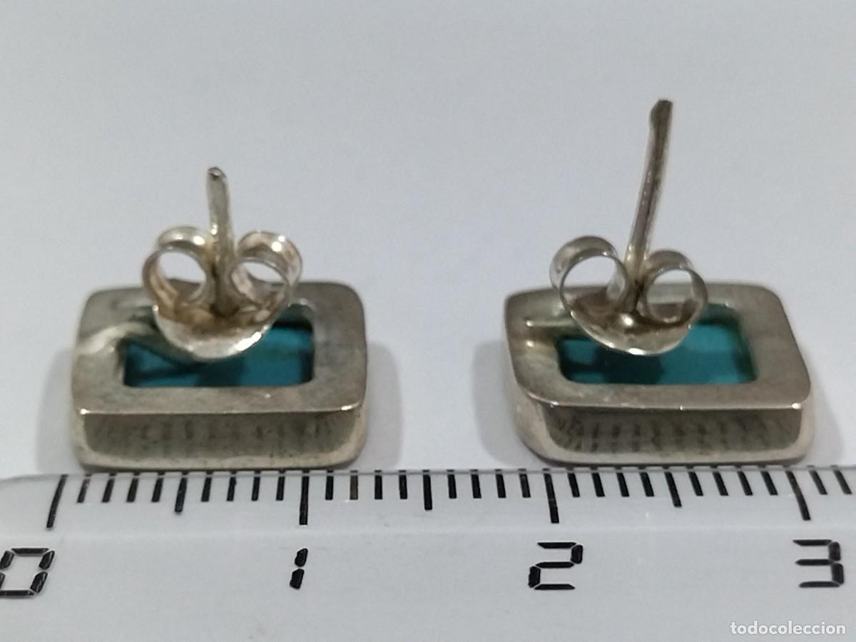 Joyeria: Collar de plata 925 y Turquesa con pendientes a juego. - Foto 9