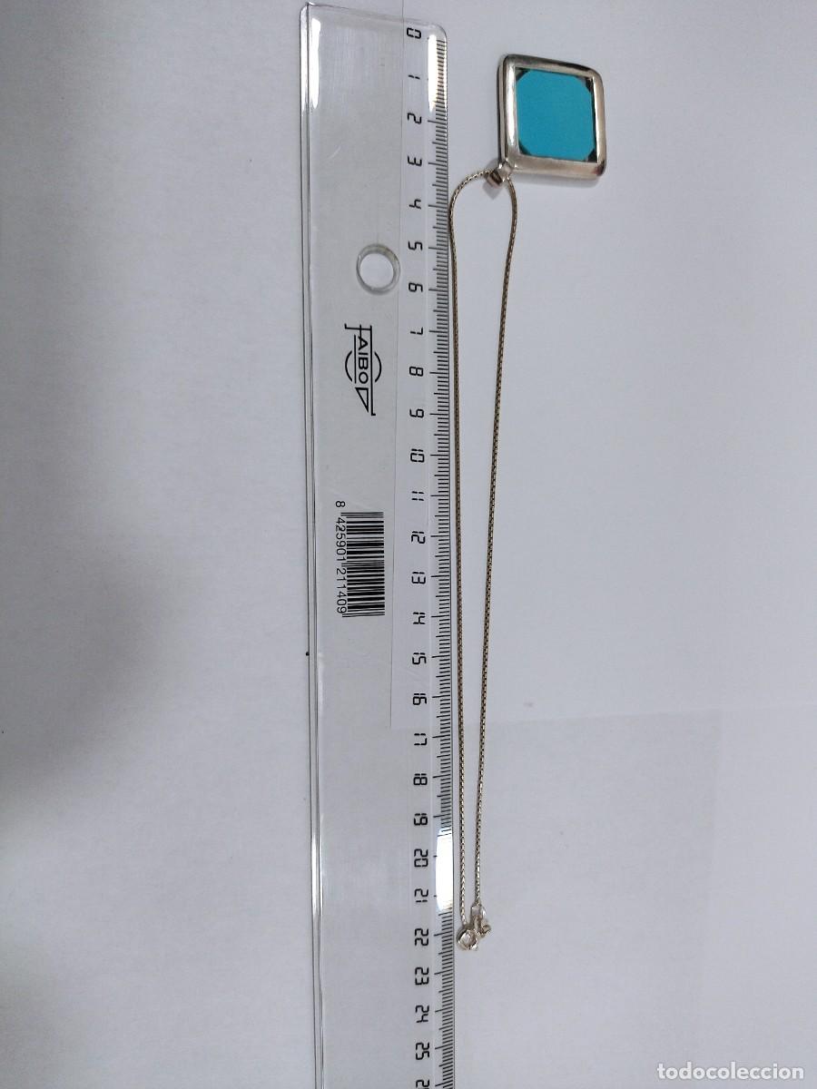 Joyeria: Collar de plata 925 y Turquesa con pendientes a juego. - Foto 15