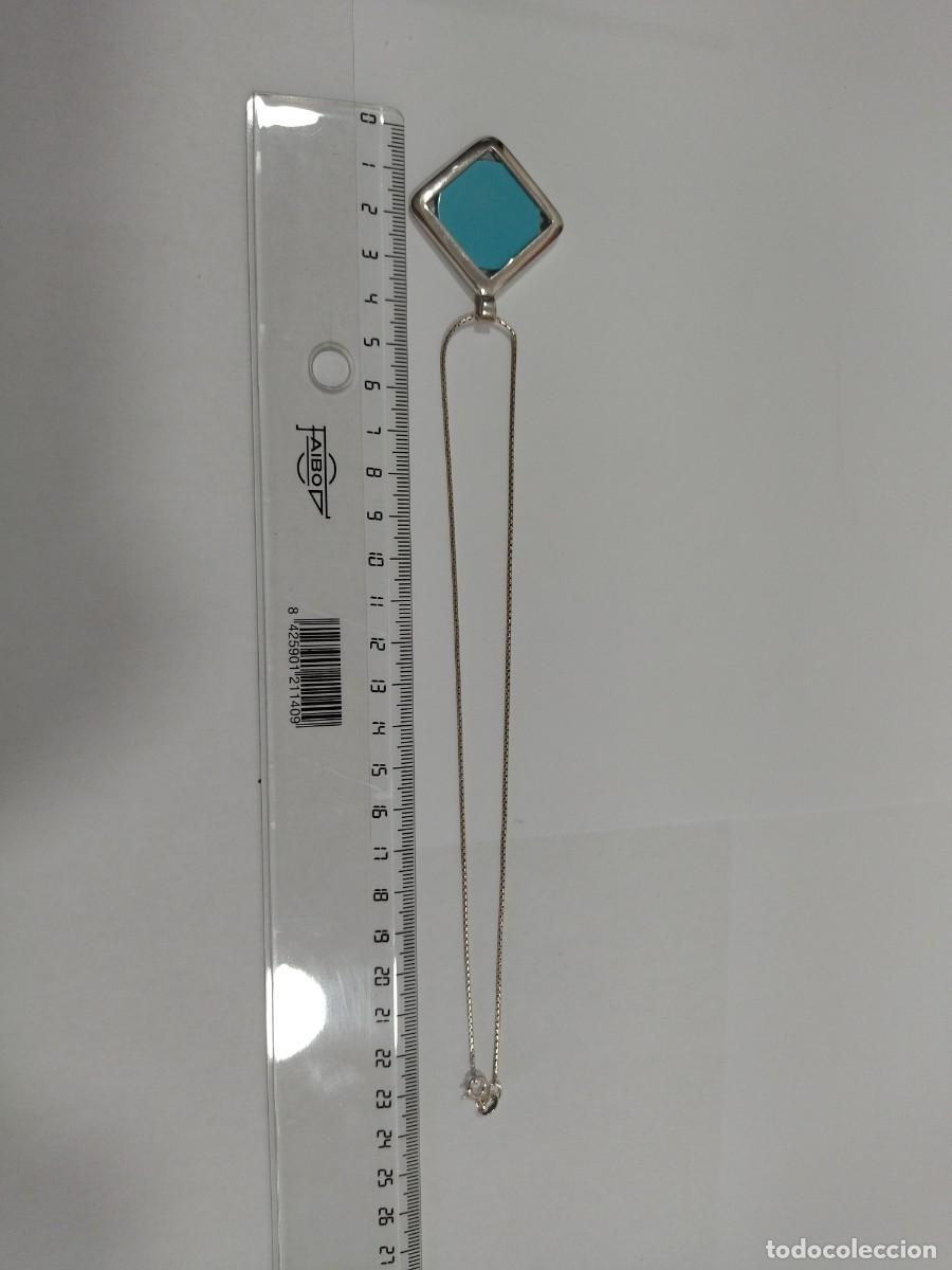 Joyeria: Collar de plata 925 y Turquesa con pendientes a juego. - Foto 16