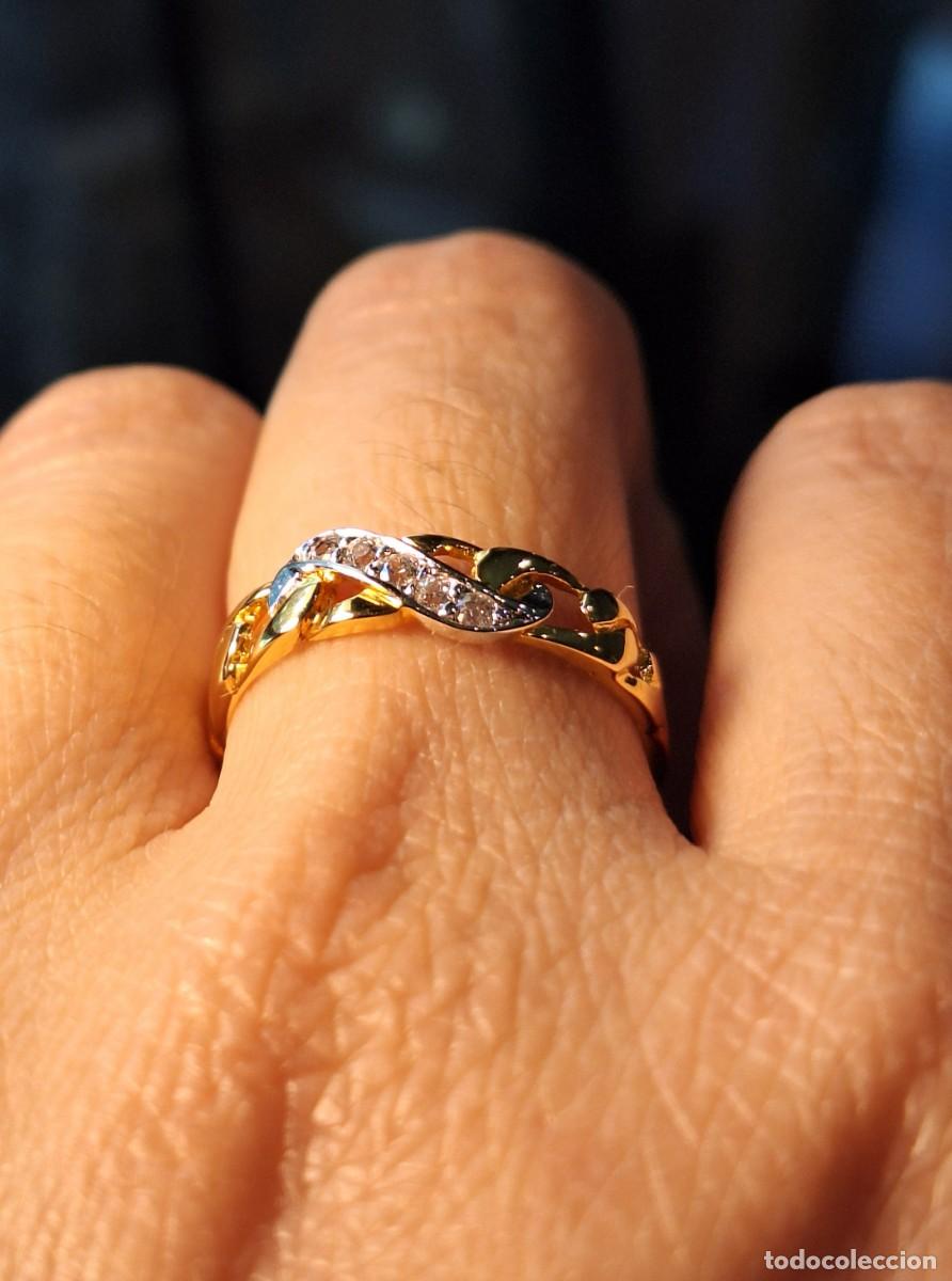 Joyeria: Anillo oro lleno banda circonitas - Foto 2