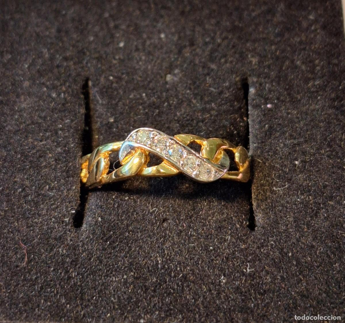 Joyeria: Anillo oro lleno banda circonitas - Foto 3