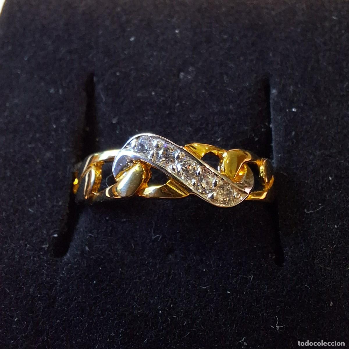 Joyeria: Anillo oro lleno banda circonitas - Foto 4