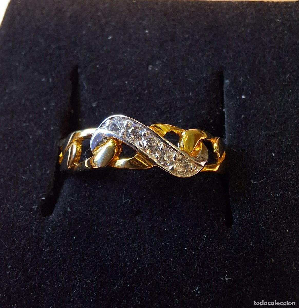 Joyeria: Anillo oro lleno banda circonitas - Foto 5
