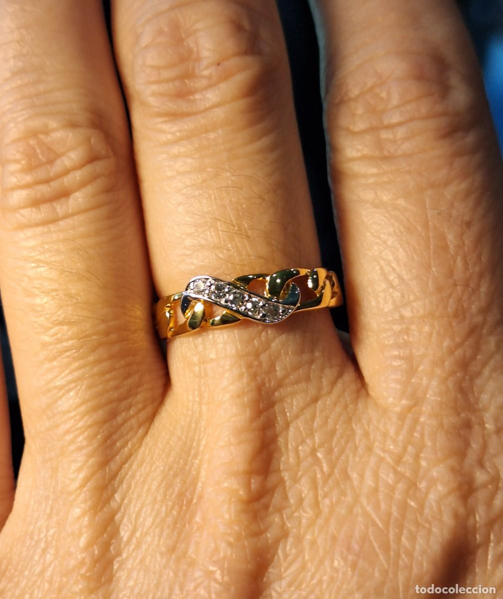 Joyeria: Anillo oro lleno banda circonitas - Foto 6