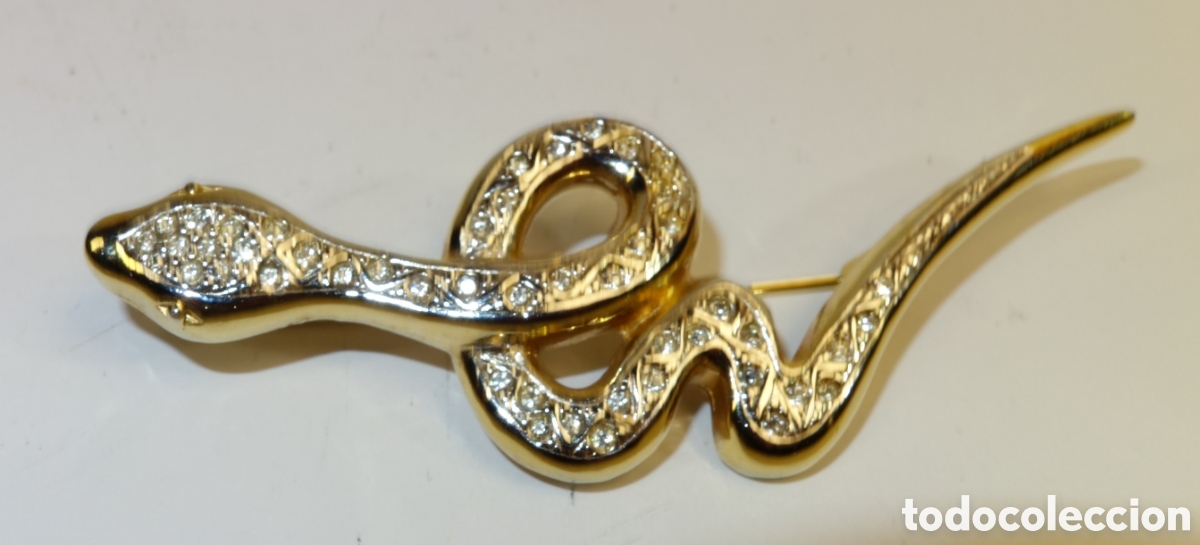 Joyeria: Broche dorado Serpiente con circonitas - Foto 7