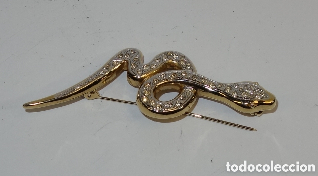 Joyeria: Broche dorado Serpiente con circonitas - Foto 10