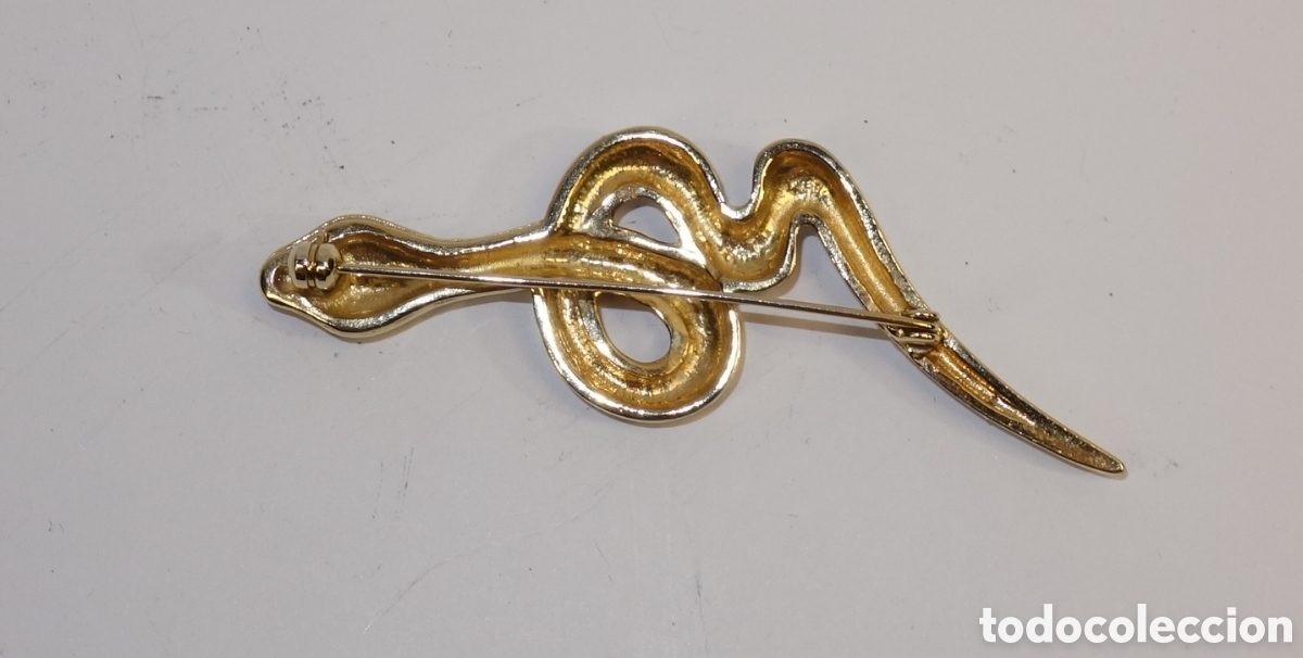 Joyeria: Broche dorado Serpiente con circonitas - Foto 9